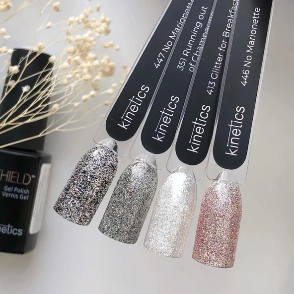 Kinetics Shield Gel Polish Kalıcı OjeRunning Out of Champagne 351 15ml - Resim 5