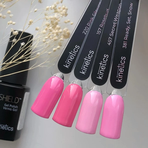 Kinetics Shield Gel Polish Kalıcı Oje Pink Silence 220 15ml - Resim 5