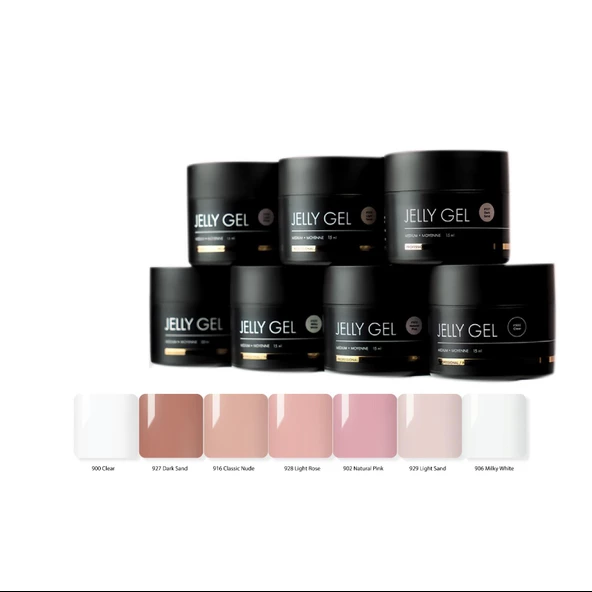 Kinetics Jelly Gel Protez Tırnak Jeli UV Gel 927 Dark Sand (Koyu Kum Beji) 50ml - 3