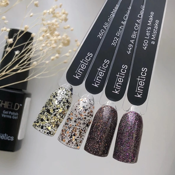Kinetics Shield Gel Polish Kalıcı Oje A Bit of a Devil 449 15ml - Resim 5