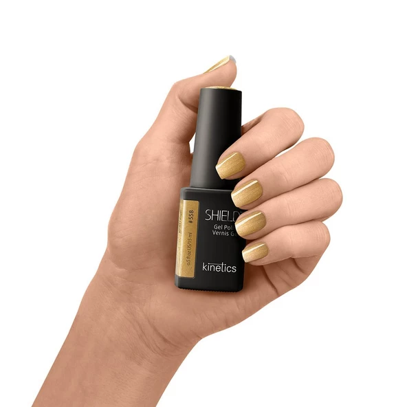 Kinetics Shield Gel Polish Kalıcı Oje Gold Finger 558 15ml - Resim 2