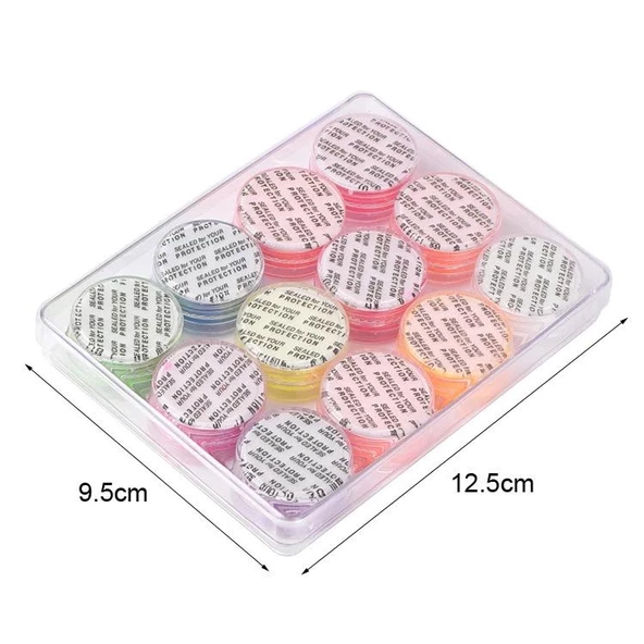 Nail Art Floresan Tırnak Toz Pigment 12li Set Neon Aplikatörlü - Resim 5