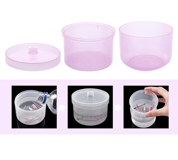 Manikür Pedikür Freze Uç Dezenfeksiyon Kabı - 2