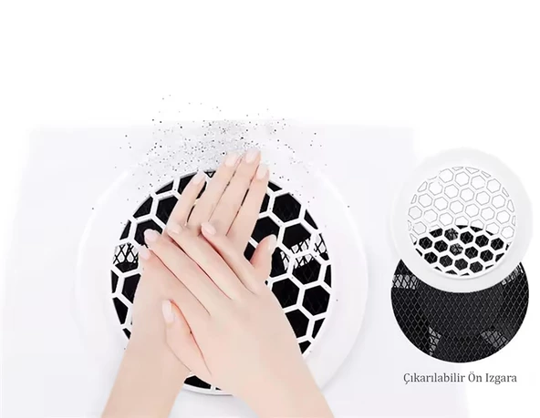 Tek Fanlı Güçlü Manikür Tırnak Toz Toplayıcı 100W - 4