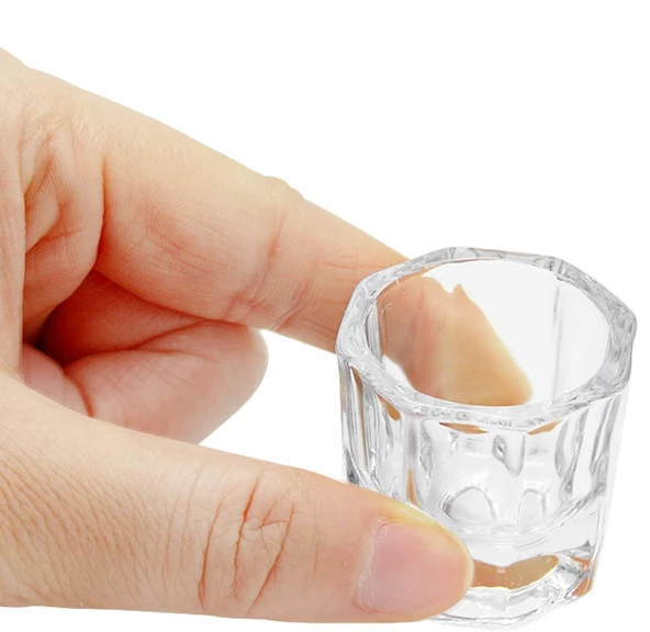 Tırnak Akrilik Sıvısı ve Polygel Sıvısı Cam Kase - 2