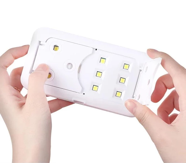 XLed Portatif Mini Uv Led Lamba Manikür Tırnak Kurutucu Beyaz 36w - 4