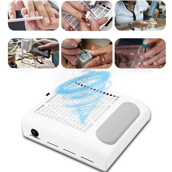 Yatay Tek Fanlı Manikür Tırnak Toz Toplayıcı 80w - Resim 5