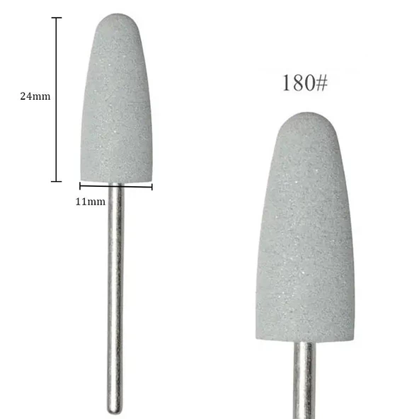 Silikon Tırnak Parlatma Törpü Ucu 180 Grit Beyaz ürün görseli