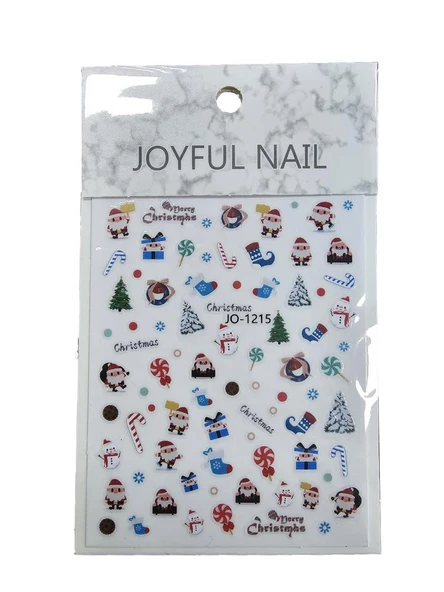 Yeni Yıl Tema Tırnak Sticker ürün görseli