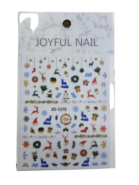 Yeni Yıl Tema Tırnak Sticker ürün görseli