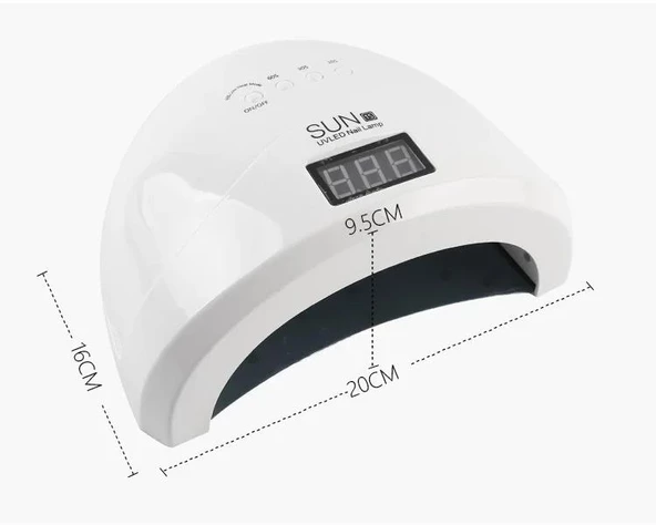 Sun 1S Manikür Tırnak Kurutucu UV Led Lamba Beyaz 48w - 6