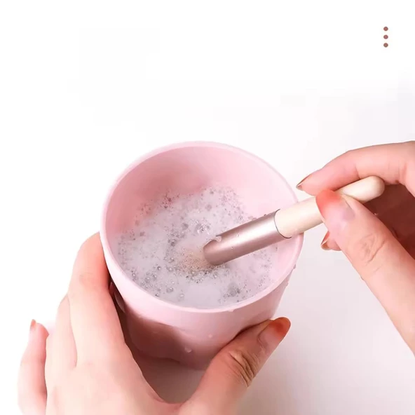 Makyaj ve Nail Art Tırnak Fırçası Temizleme Kabı - 3