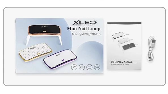 XLed Portatif Mini Uv Led Lamba Manikür Tırnak Kurutucu Beyaz 36w - 6
