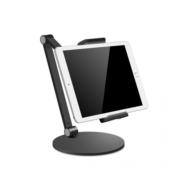 NPO STD20144LG 360° Ayarlanabilir Teleskobik 4"-13" Ergonomik Tablet Standı Koyu Gri - 5