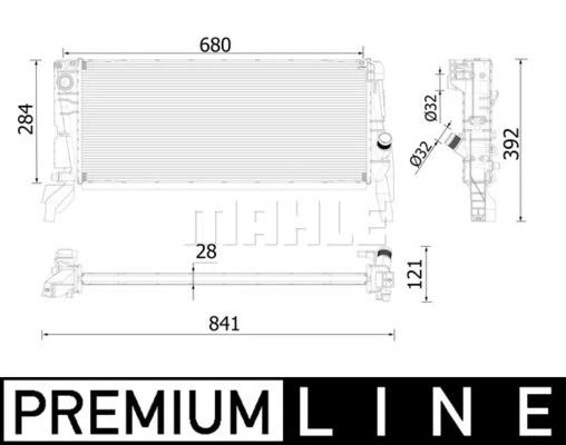 MOTOR SU RADYATORU BMW F45 F48 MINI F54 F56 F60 PREMIUM LINE
