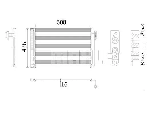 KLIMA RADYATORU 306D1 M62 B44 RANGE ROVER 3 VOGUE L322 02 15