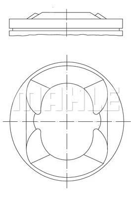 PISTON SEGMAN STD 77.00mm BMW N13 B16 F20 F30 MINI N18 R55 R56 R58 R59 R60 PEUGEOT 5FW EP6 5008 308 3008 207 CITROEN C3 C4