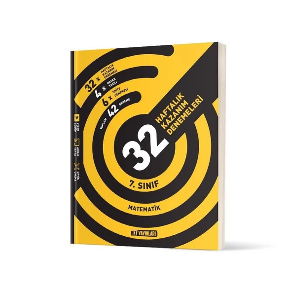 Hız 7.Sınıf Matematik 32 Haftalık Kazanım Denemeleri 2025