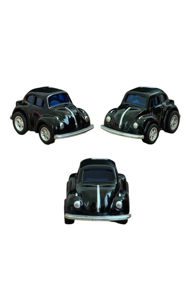 METAL ÇEK BIRAK SİYAH RENK MİNİ VOSVOS ARABA 5 CM HEDİYE KOLEKSİYON