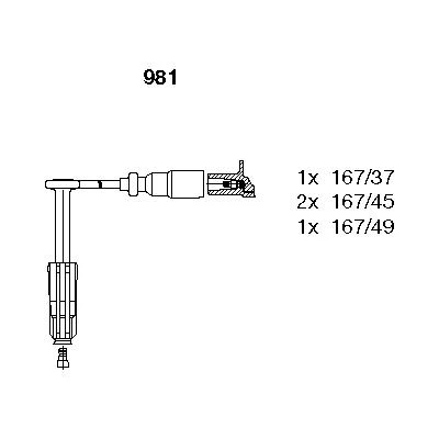 ATESLEME KABLOSU SETI MERCEDES M111 C-CLASS W202 S202 ürün görseli