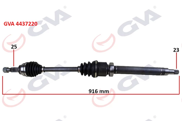 ÖN AKS KOMPLE SAĞ FIESTA V 1.4 TDCI 02 08 FUISON 1.4 TDCI FIESTA VII 08 12 1.25-1.4TDCI- 1..5 TDCI-1.6 TDCI 916mm