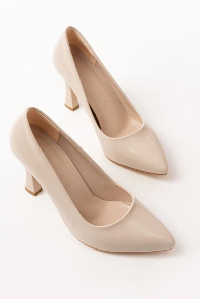 Nut Rugan Günlük 9 cm Topuklu Bayan Stiletto Ayakkabı - kopya - Resim 3