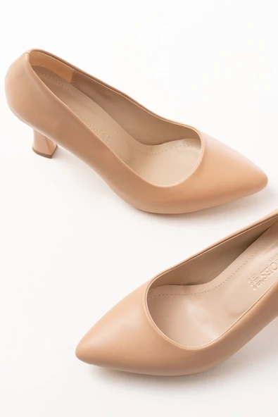 Ten Günlük 9 cm Topuklu Bayan Stiletto Ayakkabı - Resim 4