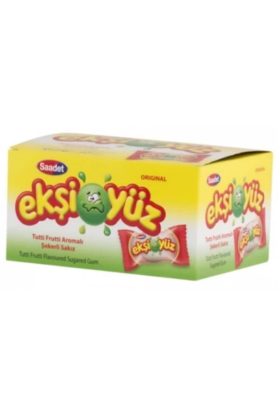 SAADET Ekşi Yüz Sakız 100 Adet Tutti Frutti