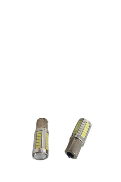 Mercekli 12v 93 Led Ampul 33 Ledli Beyaz Tek Duy Geri Vites Veya Park Ledi (2'Lİ PAKET) - 4