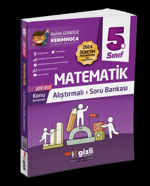 Gizli 5.Sınıf Matematik Konu Anlatımlı Soru Bankası 2025