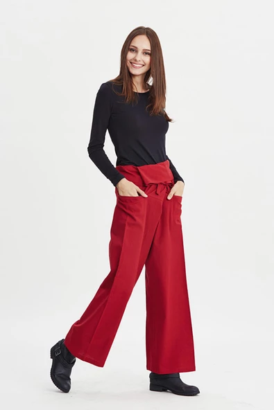 Beli Bağlamalı Rahat Kesim Kışlık Balıkçı Pantolon - 2