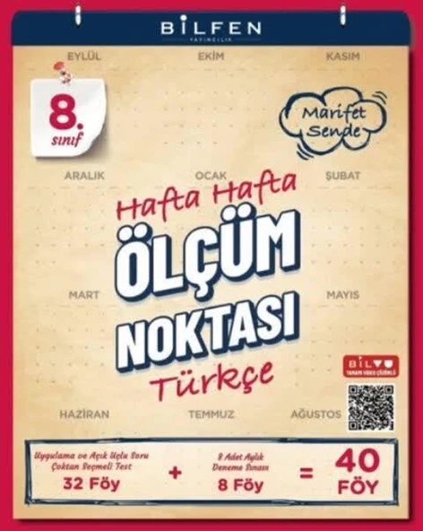 Bilfen 8.Sınıf Türkçe Ölçüm Noktası