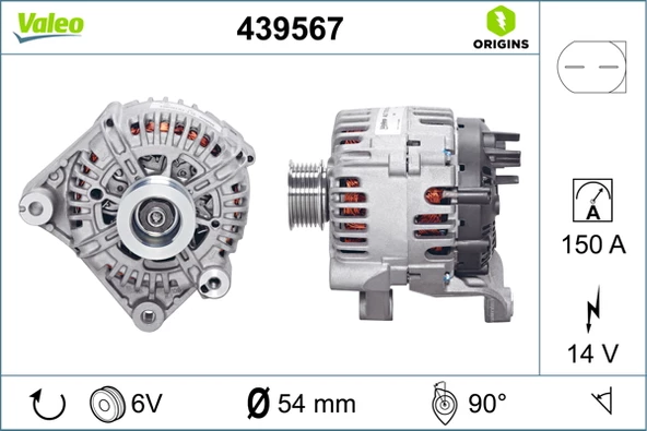ALTERNATOR SARJ DINAMOSU 12V 150A BMW M47 M57 E39 E46 E83 E53 - 1