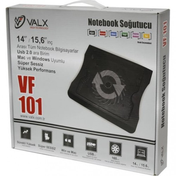 Valx VF-101 1 Fan USB Notebook Soğutucu