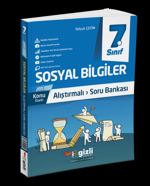 Gizli 7.Sınıf Sosyal Bilgiler Alıştırmalı Soru Bankası 2025