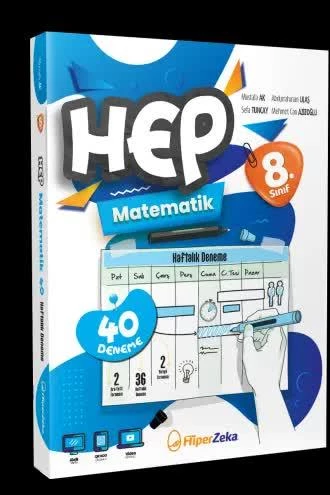 Hiper Zeka 8. Sınıf Haftalık HEP Matematik 40 Deneme 2025