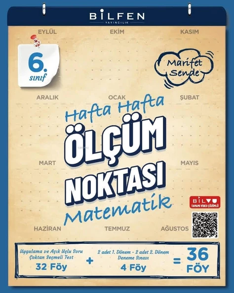 Bilfen 6.Sınıf Matematik Hafta Hafta Ölçüm Noktası
