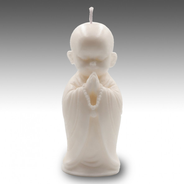Luxery Candle Dekoratif Çocuk Budha Beyaz Mum