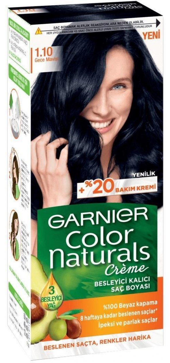 Garnıer Color Naturals Saç Boyası 1.10 Gece Mavisi