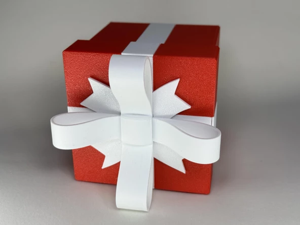 Özel Tasarım Kilitli Kırmızı Kare Hediye Kutusu - Sevginizi Ölümsüzleştirin - 3