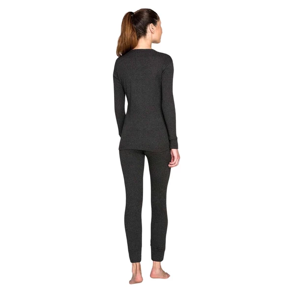 Yetişkin Termal İçlik Set - Thermoform - Soft Unisex - Antrasit - 4