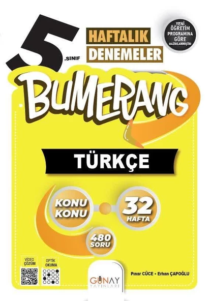 Günay 5.Sınıf Bumerang 32 Haftalık Türkçe Denemeleri 2025