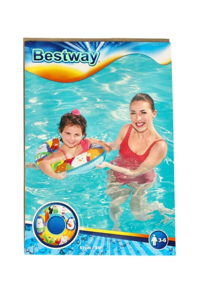 Deniz Dünyası Desenli 51 cm Simit ile Çocuklar Suyla Oynamayı Sevecek! - 4