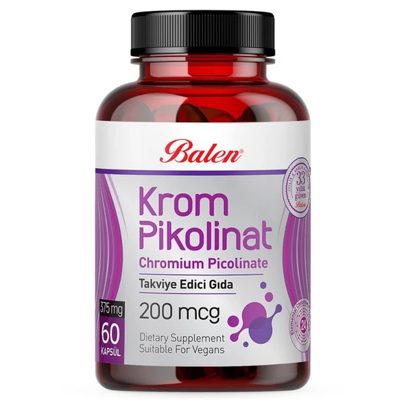 Balen Krom Pikolinat 375 Mg  60 Kapsül