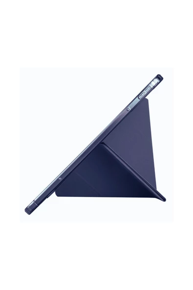 iPad PRO 13 2024 Uyumlu Kalem Bölmeli Akıllı Uyku Modlu Trifolding A2925 / A2926 Tablet Kılıfı - Resim 10