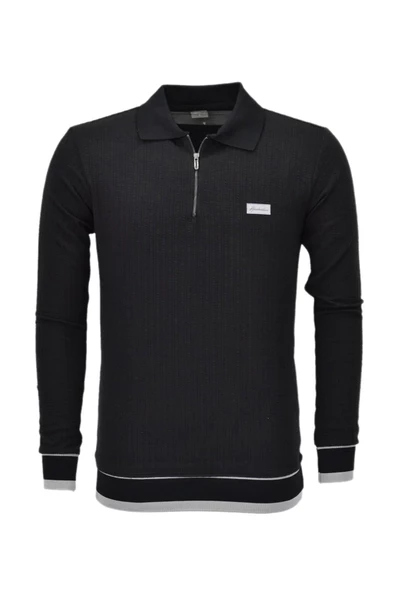 Erkek Spor Mevsimlik Polo Yaka Sweatshirt BGL-ST03932 - 5