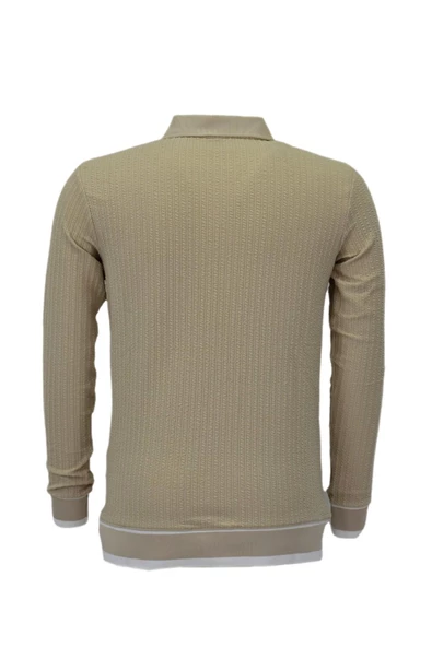 Erkek Spor Mevsimlik Polo Yaka Sweatshirt BGL-ST03932 - 10