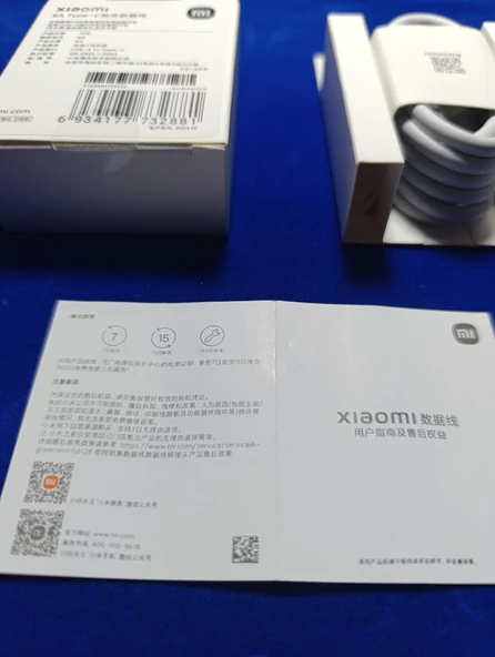 % 100 Orijinal Xiaomi Turbo 6 Amper USB A - Type C Şarj ve data Kablosu - 3