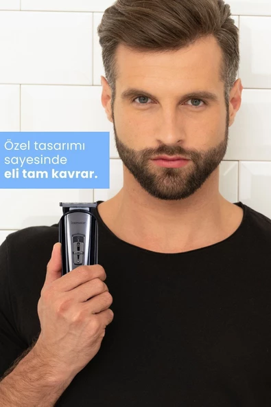 Goldmaster Venge GM-8110 9 in 1 Islak Kuru Erkek Bakım Seti  Kablolu ve Kablosuz Kullanım - 4