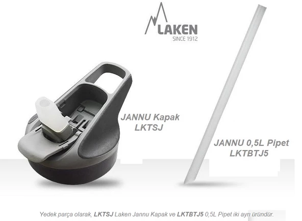 Laken Çelik 18/8 Jannu Termos Şişe 0,50L - Mavi LKTJ5A - 3